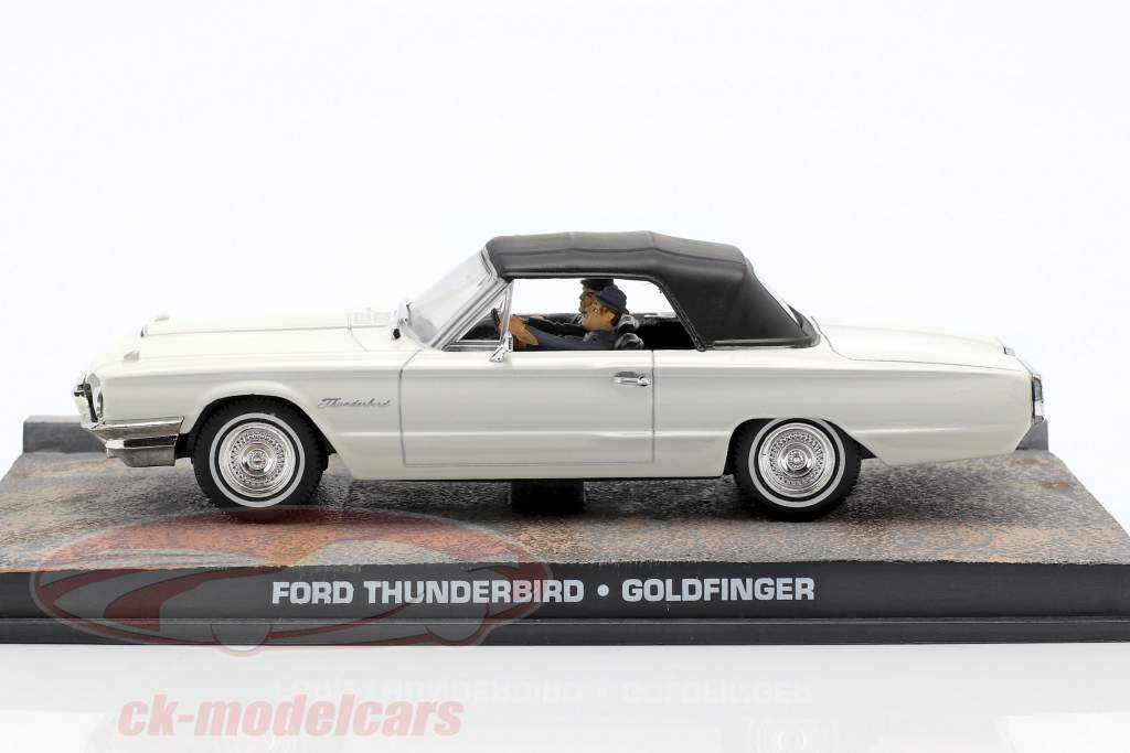 フォードサンダーバードカージェームズボンド映画のゴールドフィンガーホワイト1時43分モデルIxo