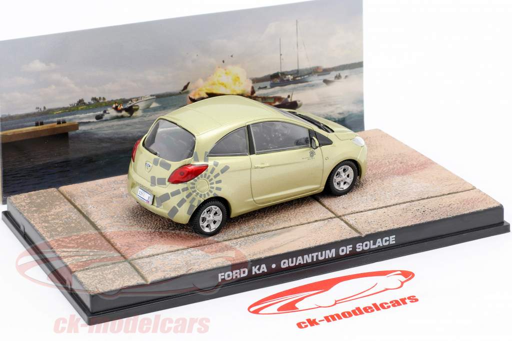 慰めカーモデルIxo金1:43フォードKaのジェームズ·ボンド作品量子
