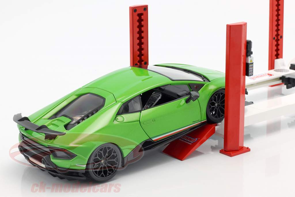 可调整的 四柱 液 举 红 / 白 为 模型 汽车 在 1:18 Greenlight