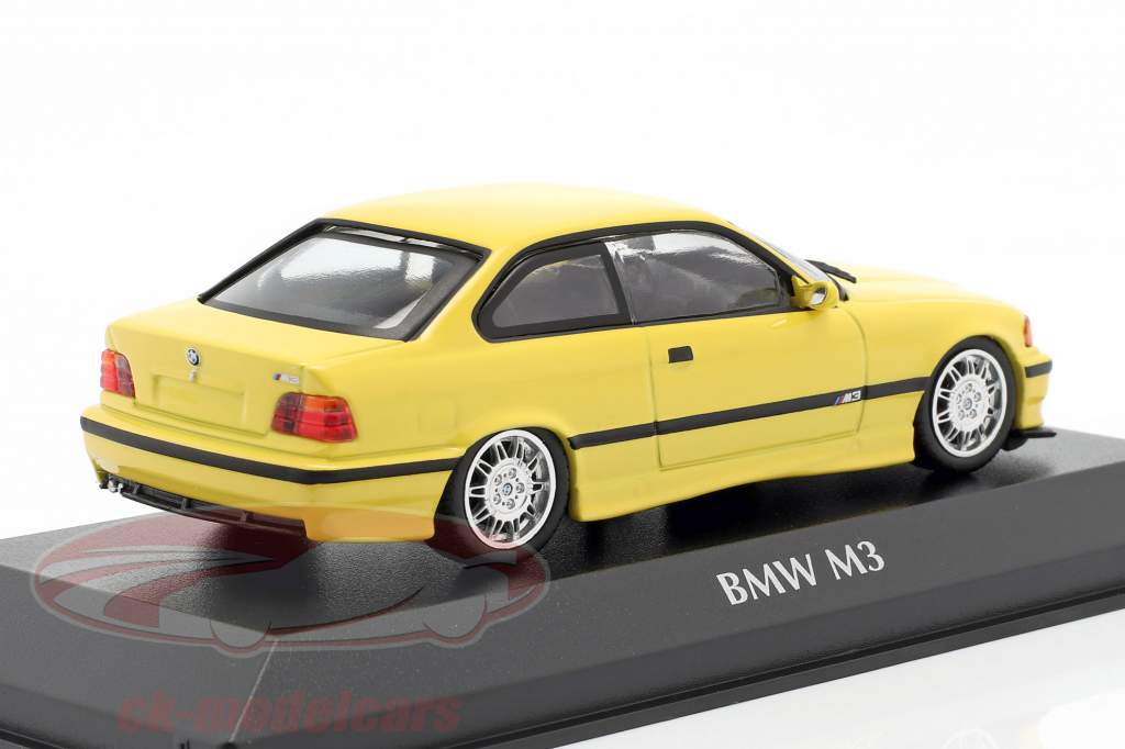 BMW M3 (E36) coupe Bouwjaar 1992 geel 1:43 Minichamps