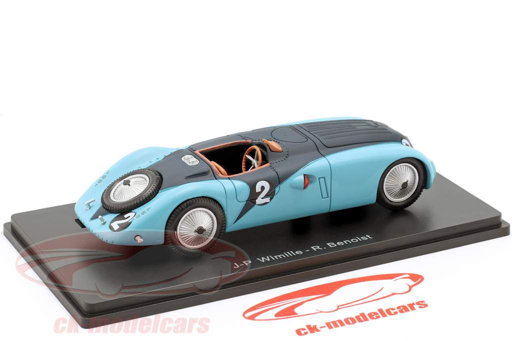 Bugatti 57G #2 Winner 24h LeMans 1937 Wimille, Benoist 1:43 Spark