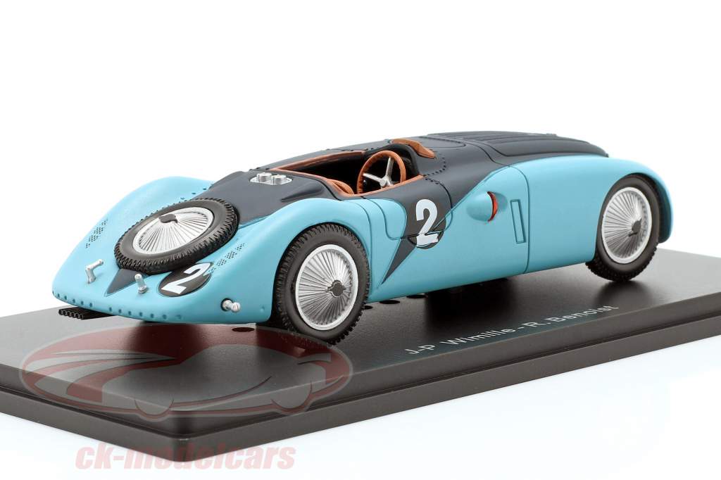 Bugatti 57G #2 Winner 24h LeMans 1937 Wimille, Benoist 1:43 Spark