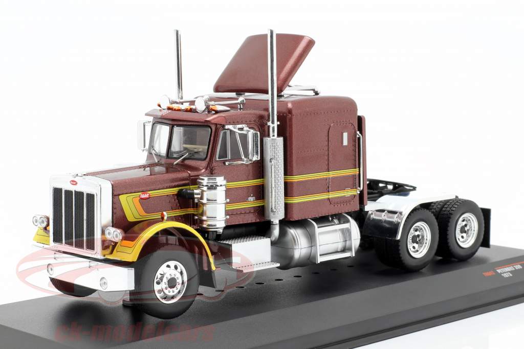 Peterbilt 359 卡车 建造年份 1973 棕色 金属的 / 黄 1:43 Ixo