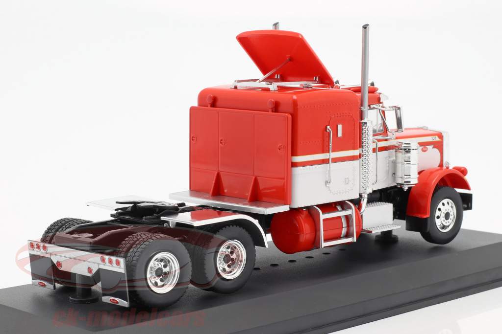 Peterbilt 359 lastbil Opførselsår 1973 rød / hvid 1:43 Ixo
