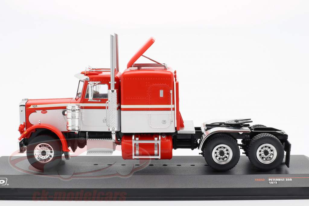 Peterbilt 359 lastbil Opførselsår 1973 rød / hvid 1:43 Ixo