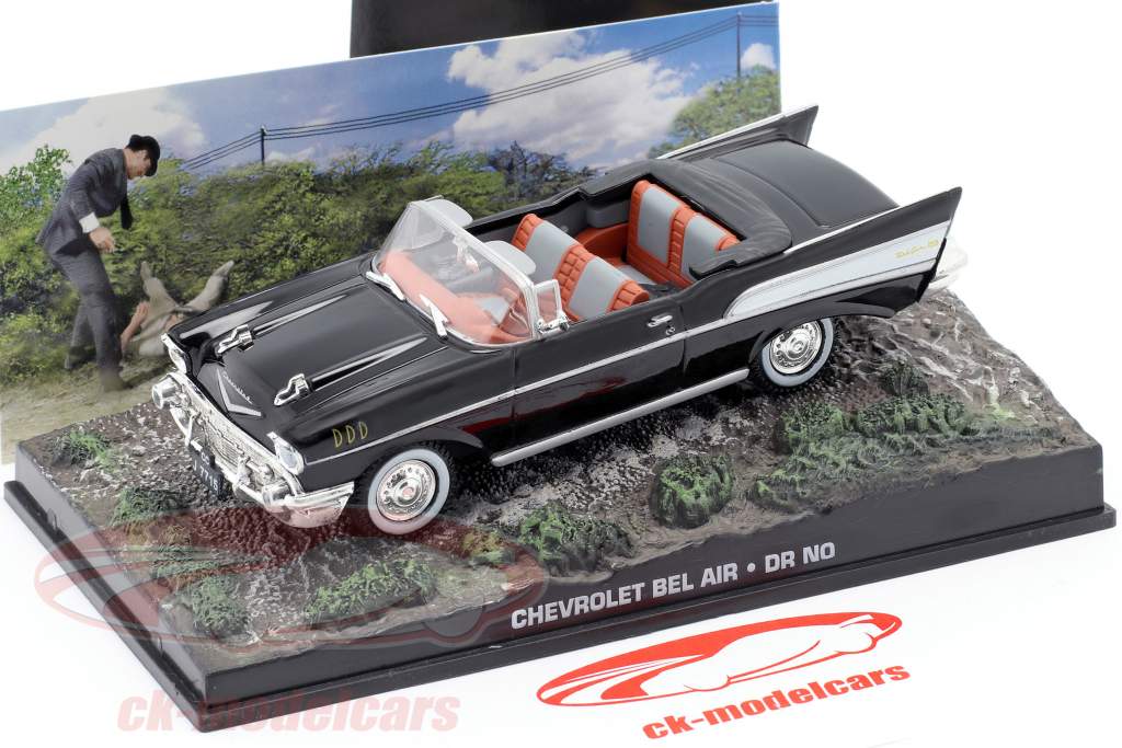 Chevrolet Bel Air Car James Bond do filme James Bond Dr. No 1:43 preto Ixo