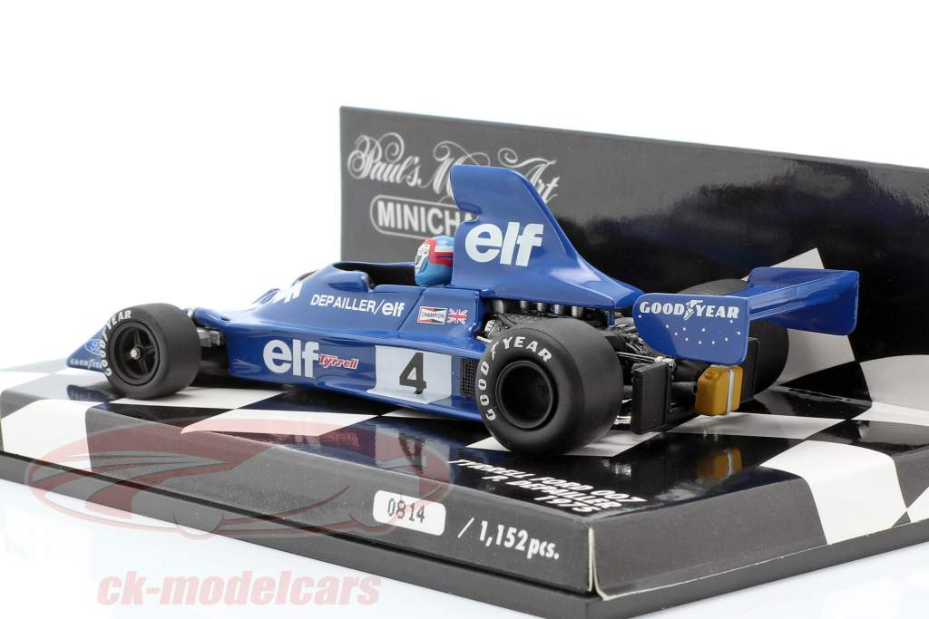Patrick Depailler #4 Tyrrell Ford 007 Formula 1 1975 1:43 Minichamps