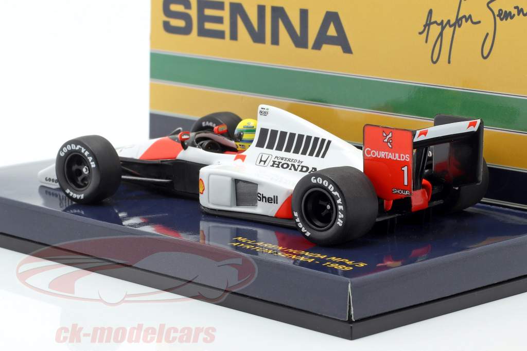 Ayrton Senna McLaren MP4/5 #1 fórmula 1 1989 1:43 Minichamps