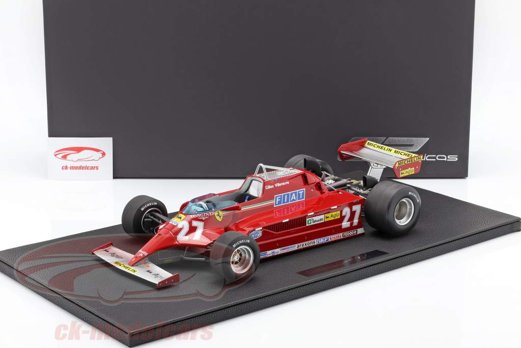 Gilles Villeneuve Ferrari 126CK #27 Formel 1 1981 1:12 GP Replicas