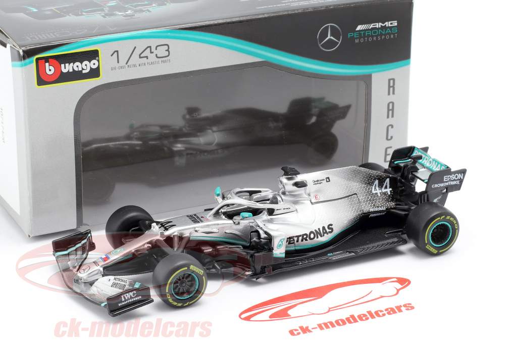 Bburago 1:43 L. Hamilton Mercedes-AMG F1 W10 EQ #44 formula