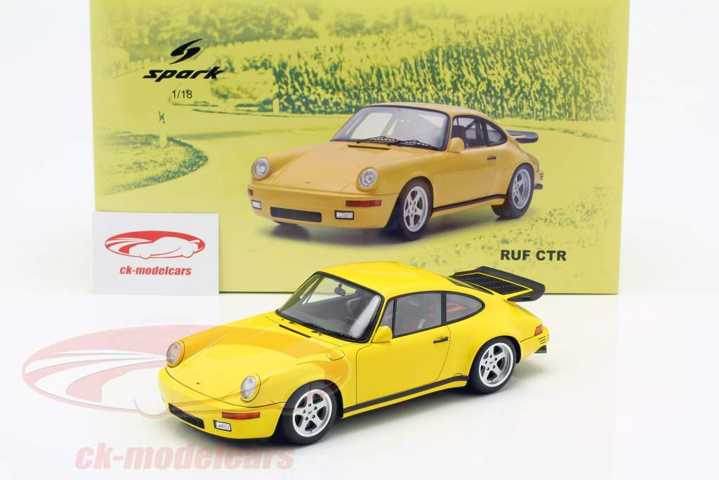 Porsche RUF CTR Yellowbird 1987 amarelo 1:18 Spark