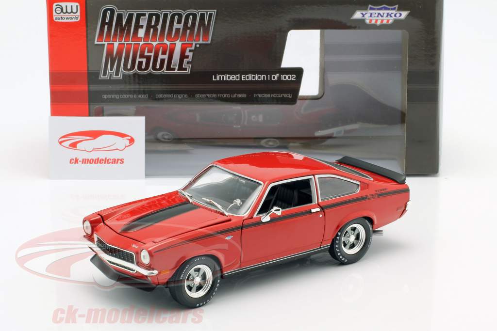 Chevrolet Vega Yenko Stinger year 1972 red 1:18 Autoworld