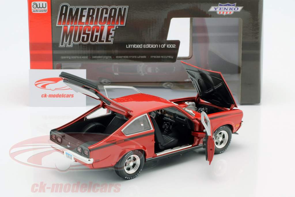 Chevrolet Vega Yenko Stinger year 1972 red 1:18 Autoworld