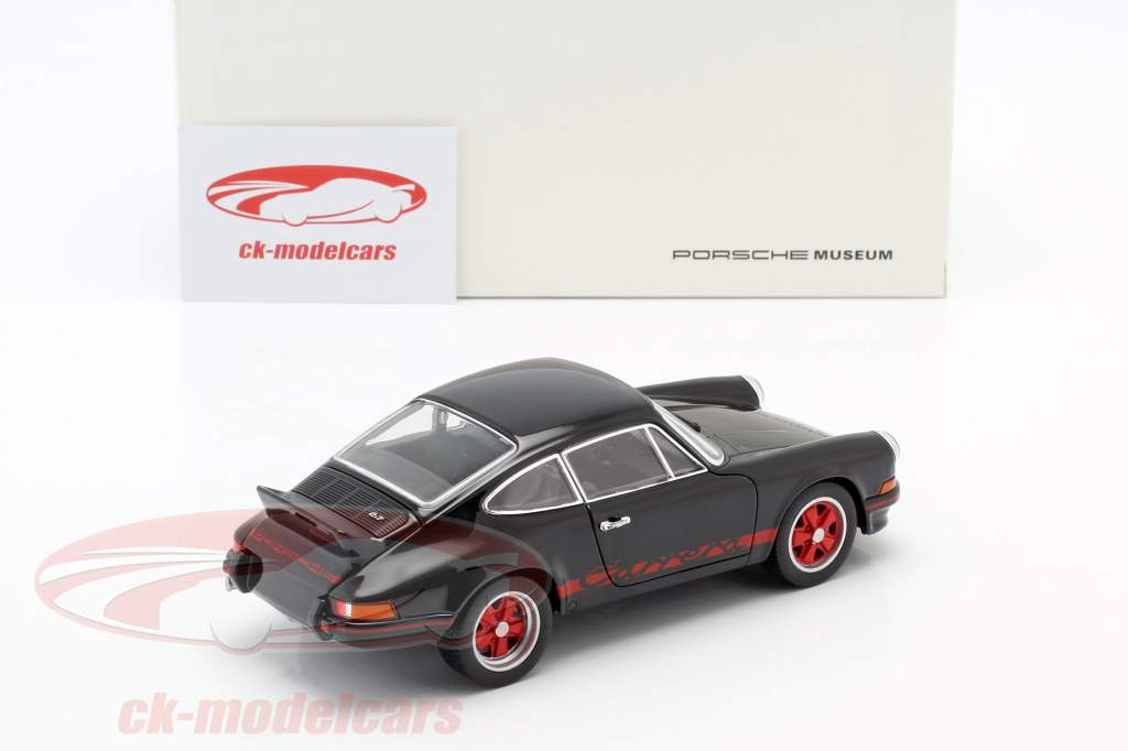 Porsche 911 Carrera RS Año de construcción 1973 negro / rojo 1:24 Welly