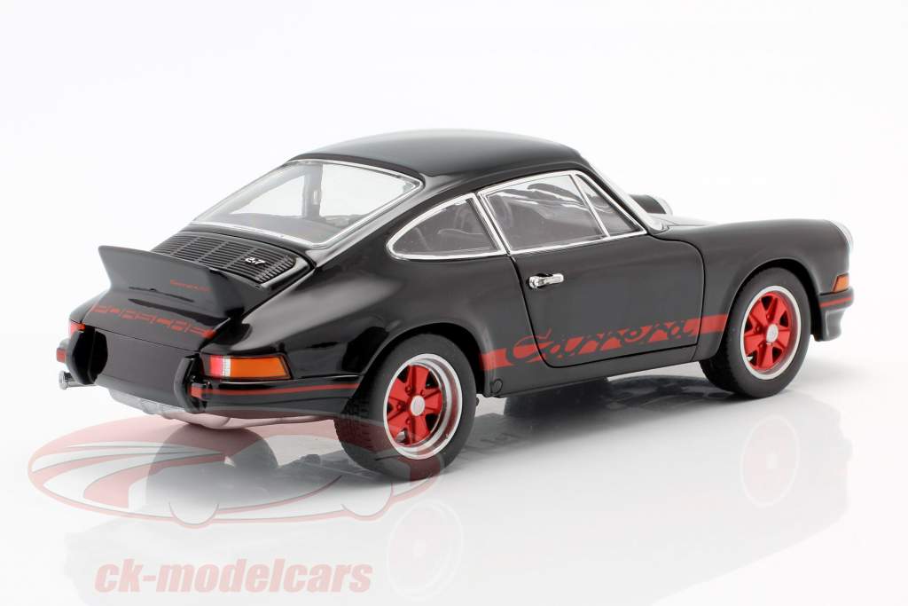 Porsche 911 Carrera RS Año de construcción 1973 negro / rojo 1:24 Welly