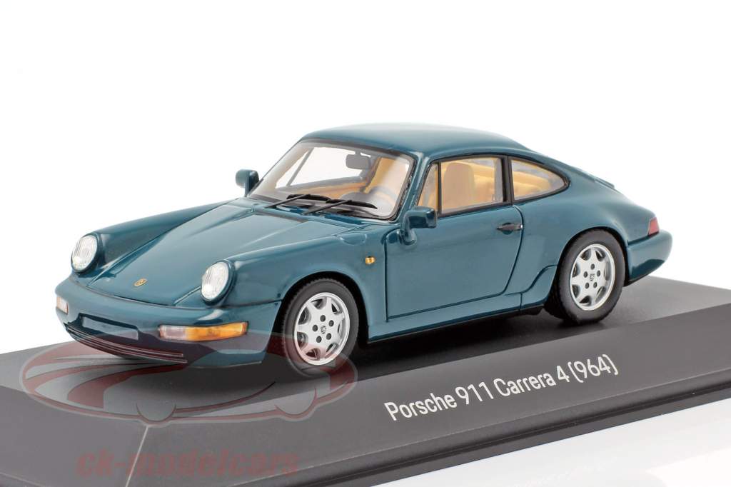 Porsche 911 Carrera 4 (964) Année de construction 1989-1994 amazon vert 1:43 Spark