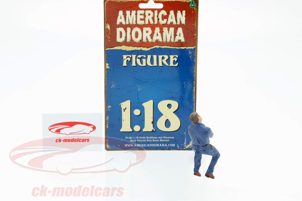 Sitzender Mechaniker Figur #2 1:18 American Diorama
