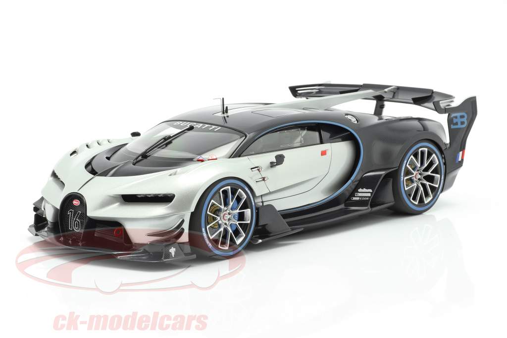 Bugatti Vision GT year 2015 silver / carbon blue 1:18 AUTOart