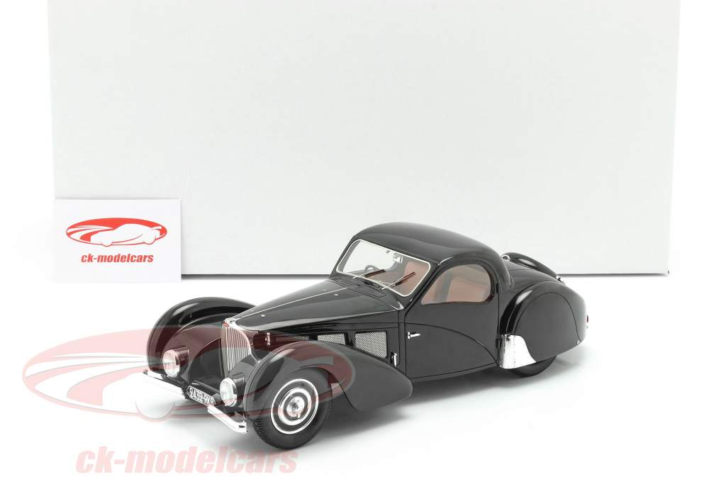 Bugatti T57SC Atalante 建設年 1937 黒人 1:18 Matrix