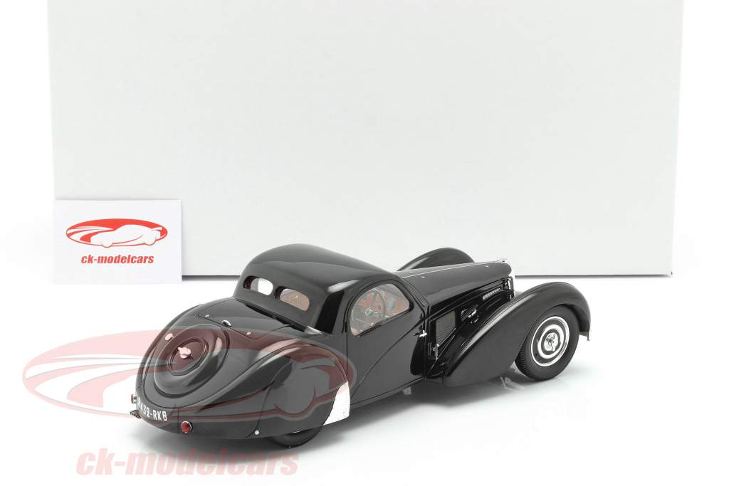 Bugatti T57SC Atalante 建設年 1937 黒人 1:18 Matrix