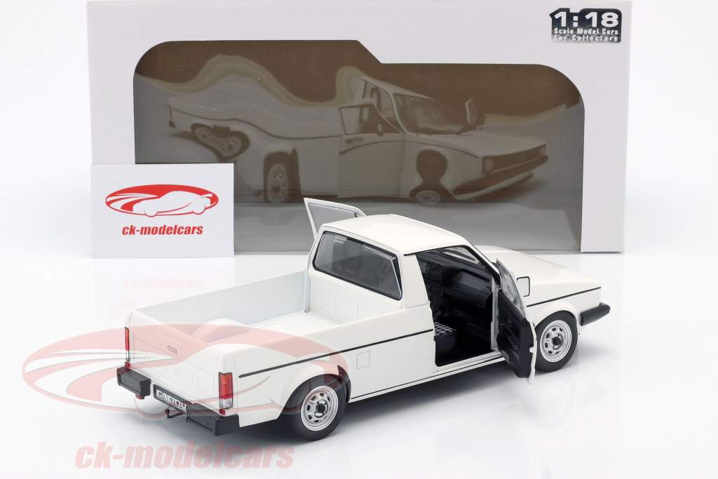 Volkswagen VW Caddy MK1 Ano de construção 1982 branco 1:18 Solido