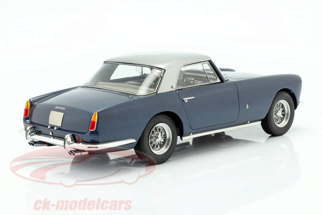 Ferrari 250 GT Coupe Pininfarina Byggeår 1958 blå metallisk / sølv 1:18 Matrix