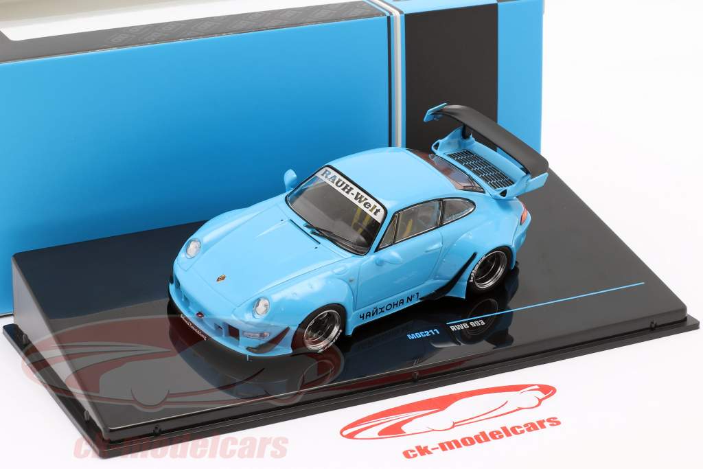 Porsche 911 (993) RWB Rauh-Welt blu 1:43 Ixo