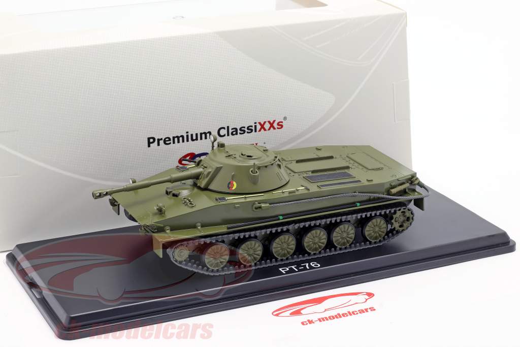 PT-76 NVA rustning mørk oliven 1:43 Premium ClassiXXs