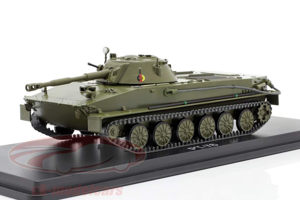 PT-76 NVA rustning mørk oliven 1:43 Premium ClassiXXs