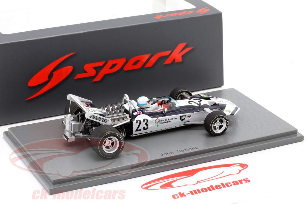 John Surtees Surtees TS9 #23 5e Nederlands GP Formule 1 1971 1:43 Spark