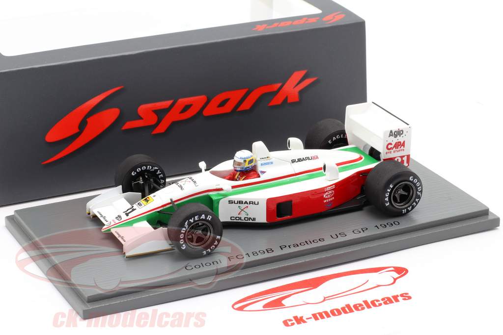 Spark 1:43 Bertrand Gachot Coloni FC189B #31 Practice US GP