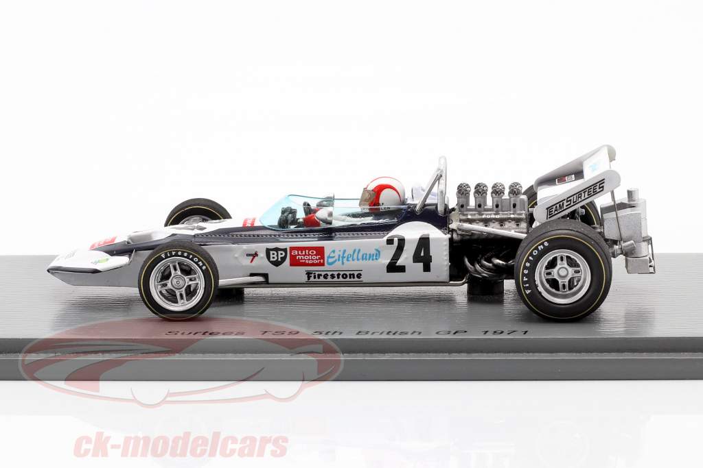 Rolf Stommelen Surtees TS9 #24 5th British GP formula 1 1971 1:43 Spark