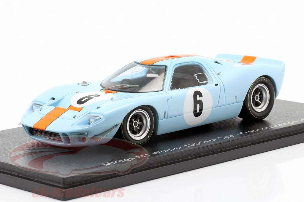 Mirage M1 #6 Winnaar 1000km Spa 1967 Ickx, Thompson 1:43 Spark