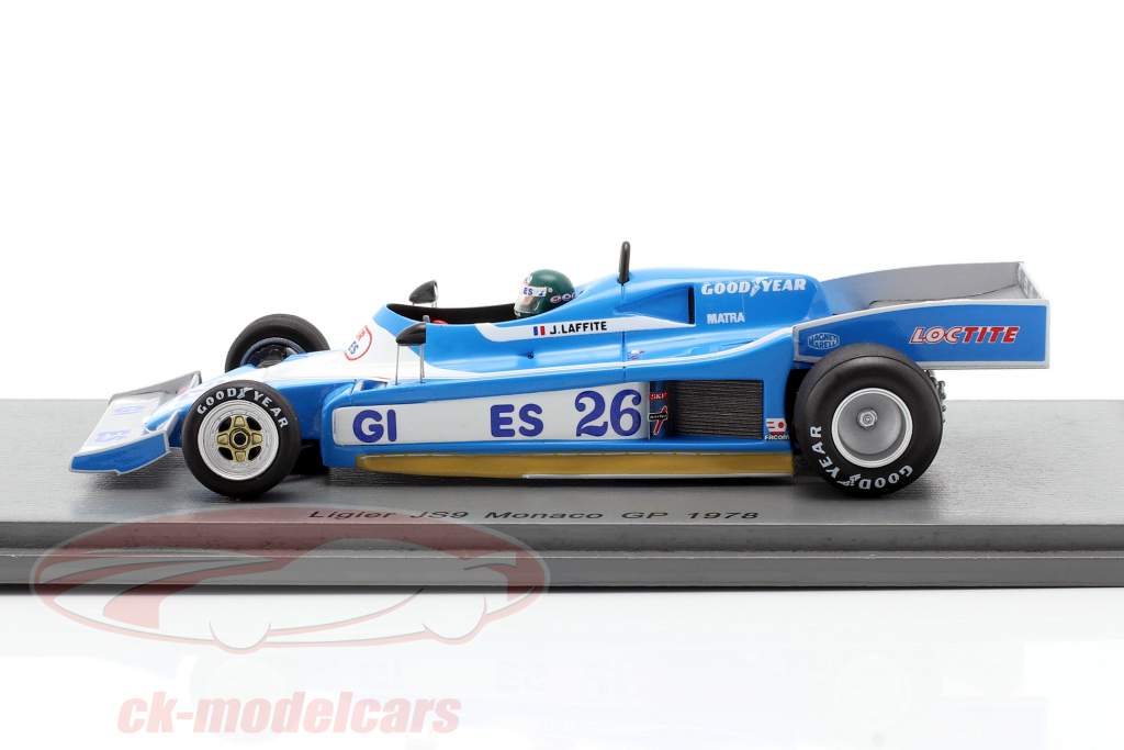 Jacques Laffite Ligier JS9 #26 Monaco GP Formel 1 1978 1:43 Spark