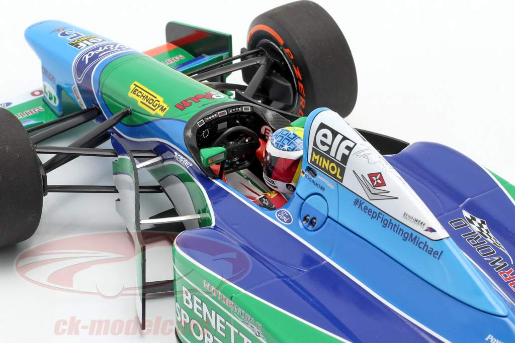 Mick Schumacher Benetton B194 #5 Demo Run GP Spa Formel 1 2017 1:18 Minichamps