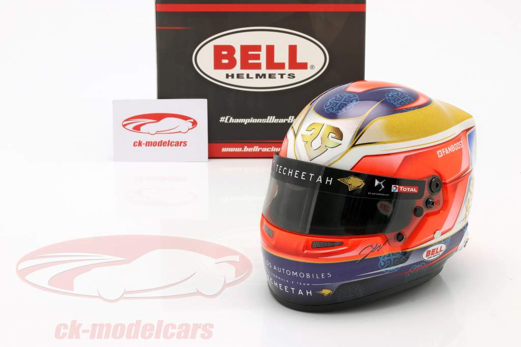 Jean-Eric Vergne DS Techeetah #25 formel E 2019 hjelm 1:2 Bell