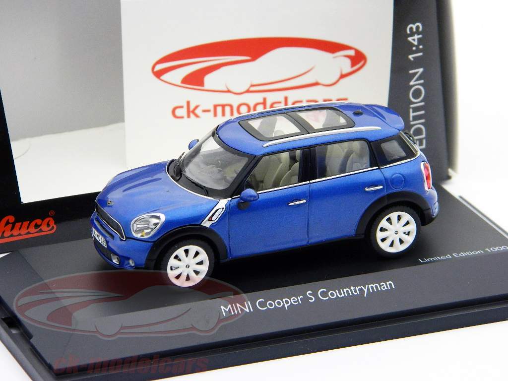 Schuco 1:43 Mini Cooper S countryman blue 450744200 model