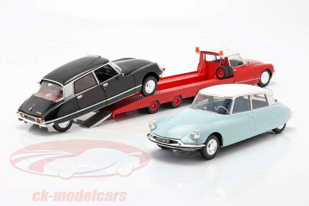 Citroen DS Tissier Autotransporter Baujahr 1970 rot 1:18 CMR