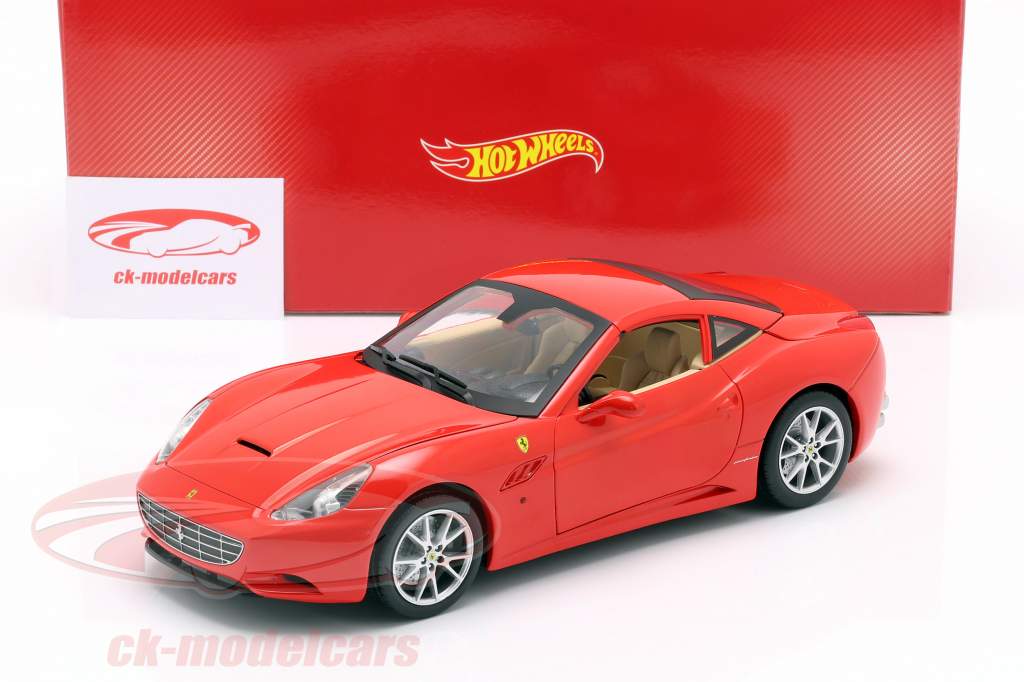 Ferrari California V8 Año 2008 rojo con Hardtop 1:18 HotWheels Foundation