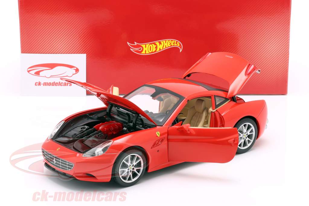 Ferrari California V8 Año 2008 rojo con Hardtop 1:18 HotWheels Foundation