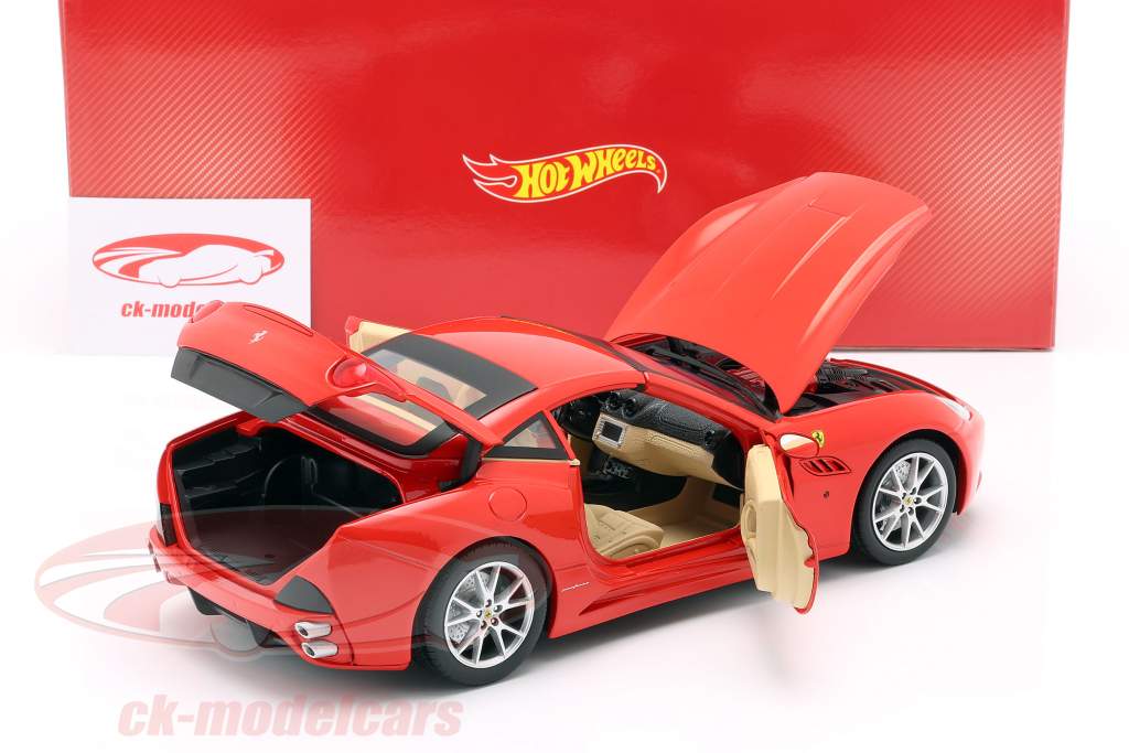 Ferrari California V8 Año 2008 rojo con Hardtop 1:18 HotWheels Foundation