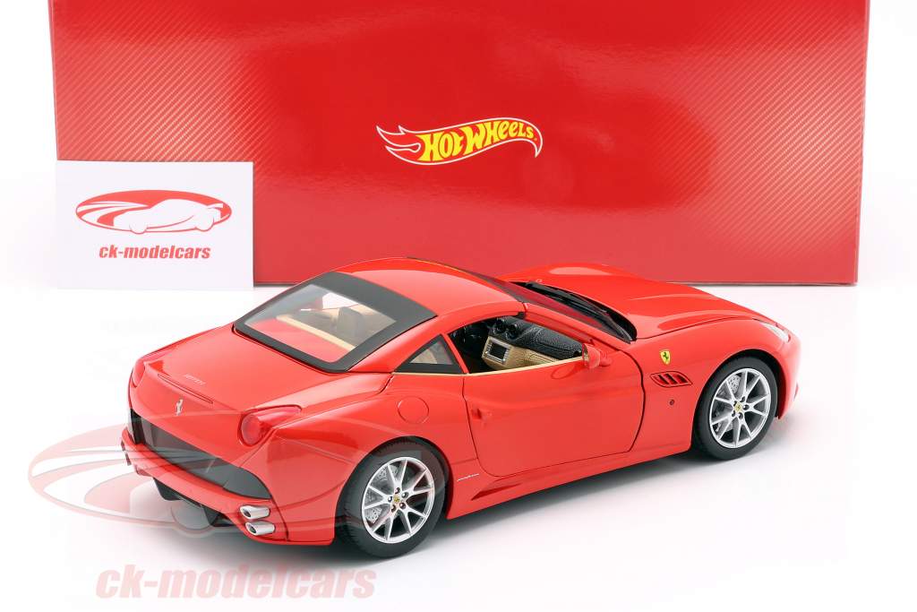 Ferrari California V8 Año 2008 rojo con Hardtop 1:18 HotWheels Foundation