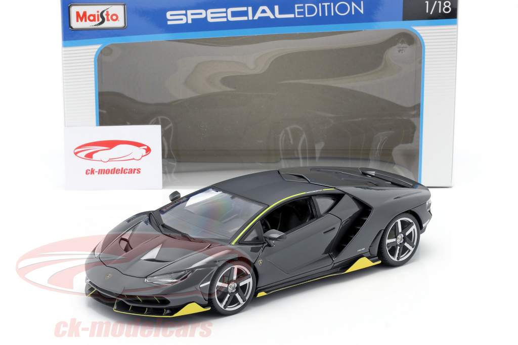 Lamborghini Centenario LP 770-4 år 2016 mørkegrå 1:18 Maisto