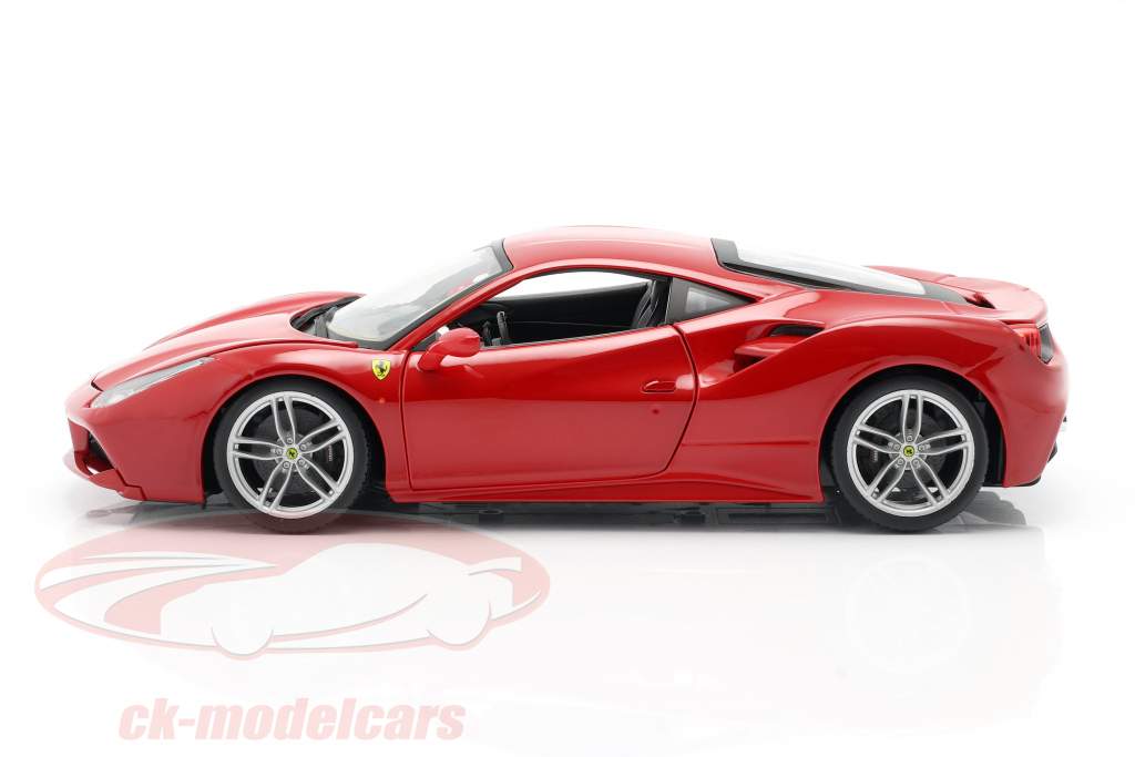 Ferrari 488 GTB rojo 1:18 Bburago