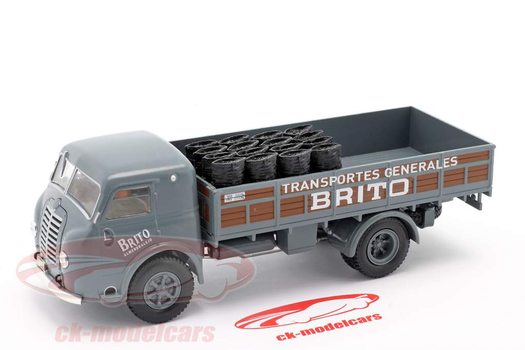 Pegaso I Platte vrachtwagen Brito Bouwjaar 1946 grijs / bruin 1:43 Altaya