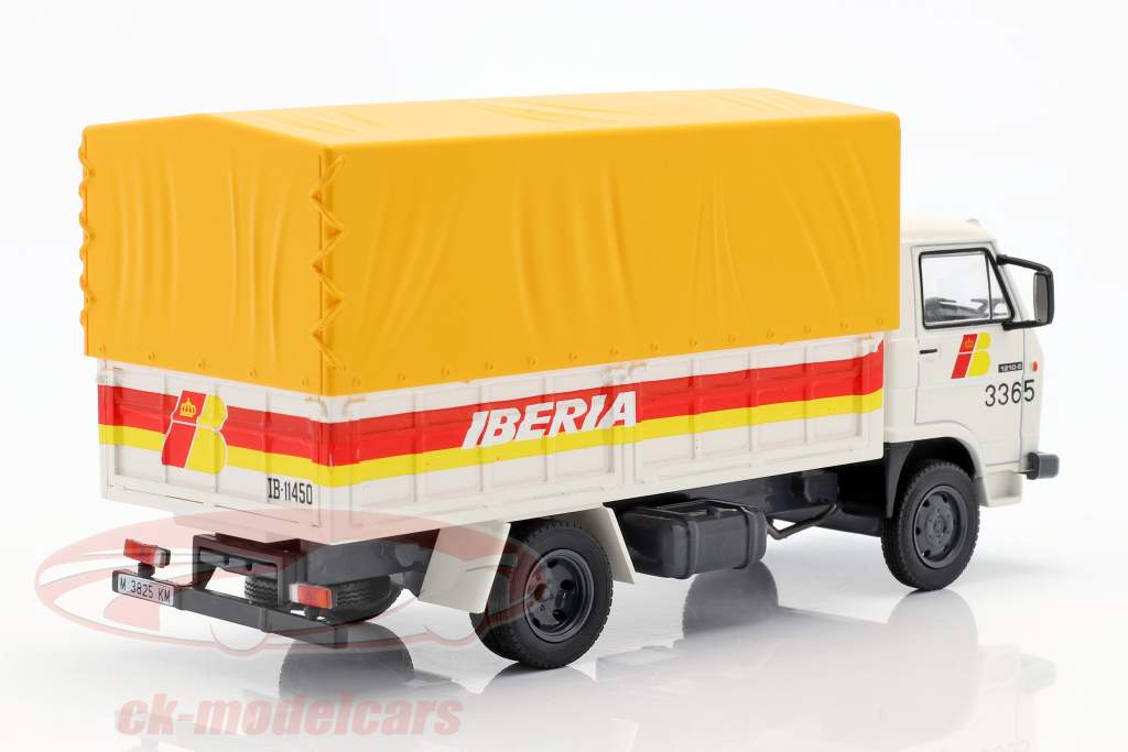 Pegaso Ekus 1210 camion Iberia Anno di costruzione 1986 bianco / giallo / rosso 1:43 Altaya