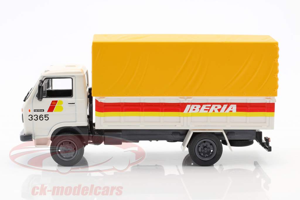Pegaso Ekus 1210 camion Iberia Anno di costruzione 1986 bianco / giallo / rosso 1:43 Altaya