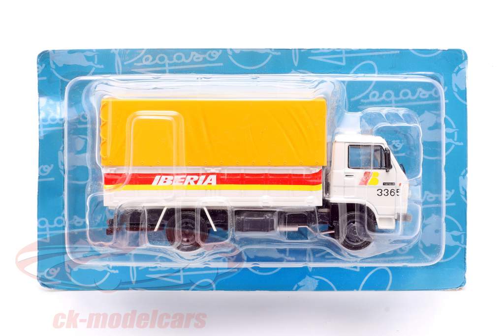 Pegaso Ekus 1210 camion Iberia Anno di costruzione 1986 bianco / giallo / rosso 1:43 Altaya