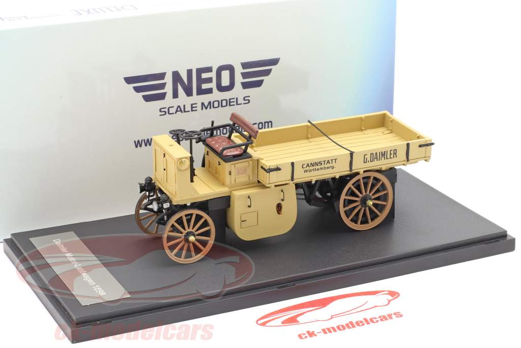 Daimler Motorvogn Byggeår 1898 beige 1:43 Neo