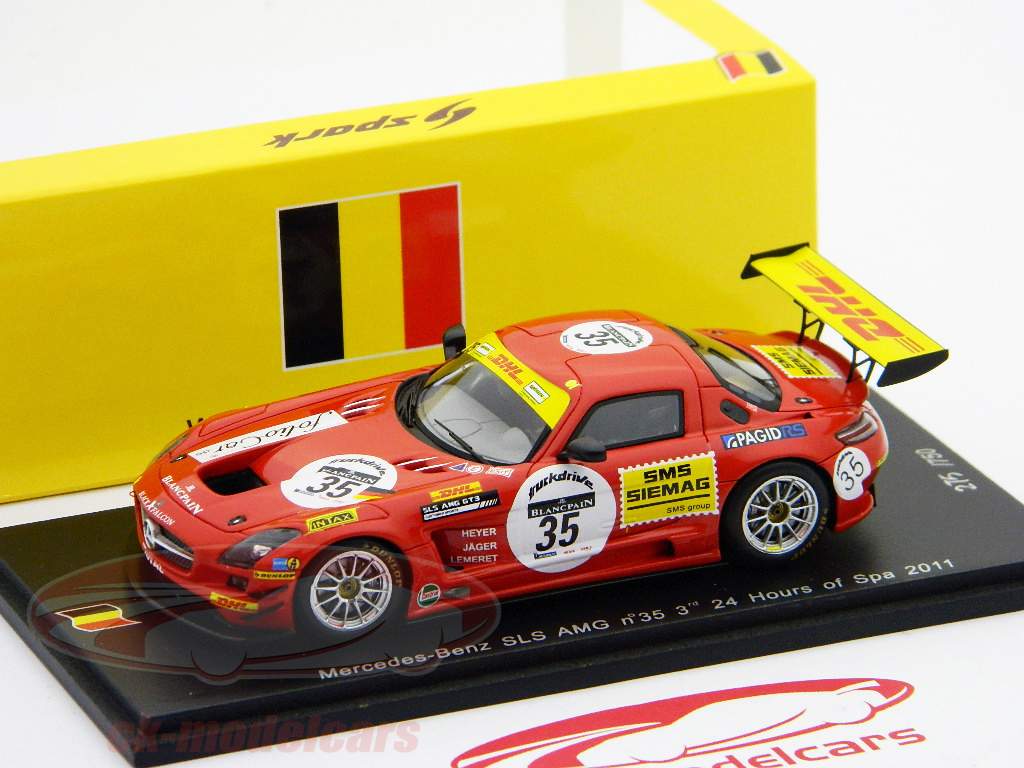 Spark 1:43 Mercedes Benz SLS AMG GT3 #35 3rd 24h Spa 2011